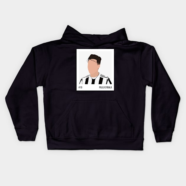 Paulo Dybala Minimalistic Camera Film Kids Hoodie by GotchaFace